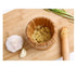 Mortar and Pestle Set, Bamboo Garlic Pounder Mincer Tool Kitchen Grinder Supplies for Garlic, Mincer, Coffee, Herb Spice, Ginger, Spice. (S)...