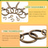 Rustark 450 Pcs 20mm Bronze Split Key Chain Rings with Chain and Jump Ring Bulk, Screw Eye Pin Keychain Parts Kit for Crafts Supplies Jewelry Maki...