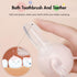 Baby Teething Toys, Food Grade Silicone Rattle Teether with Toothbrush for Babies 3+ Month, Soft Freezable Chew Toy, Easy to Grasp Handle - Dishwa...