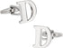 Letter D Cufflinks Monogram Men's Initial Cuff Links with Travel Presentation Gift Box Wedding Groomsmen Groom Party...