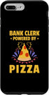 iPhone 7 Plus/8 Plus Bank Clerk Powered By Pizza Banker Finance Bookkeeper Bank Case...