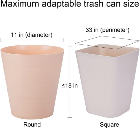 4 Gallon Drawstring Small Trash Bags-0.5 Mil Strong Small Trash Can Liners for Bathroom/Office, Unscented White Garbage Bags, 60 Count...