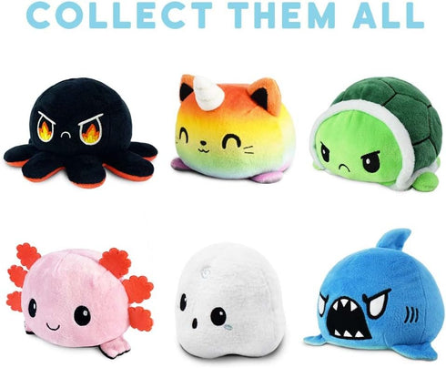 TeeTurtle - The Original Reversible Turtle Plushie - Green - Cute Sensory Fidget Stuffed Animals That Show Your Mood 4 inch...
