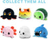 TeeTurtle - The Original Reversible Turtle Plushie - Green - Cute Sensory Fidget Stuffed Animals That Show Your Mood 4 inch...