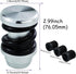 Gear Shifter Knob Spring Car Shift Stick Handle Aluminum for Most Manual Automatic Vehicles (Silver Black)...
