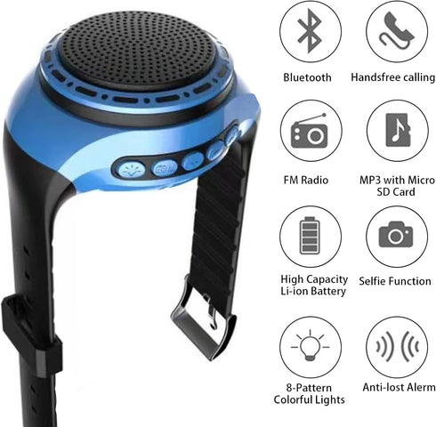Wireless Wearable Waterproof Wrist Portable Bluetooth Speaker Watch with Multi Function FM Radio & MP3 Player & TWS & Selfie & Ultra Long Standby ...