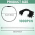 1000 Pcs Hang Tag Nylon String,7.8 inch Black Hang Tag String Nylon Snap Lock Pin Loop Tag Fastener Hook Ties, Clothing Price Tag Rope,Shoes Snap ...