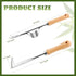 2 Packs Weed Puller Tool Set Stainless Steel Hand Lawn Weed Remover Crack Crevice Weeding Tool Manual Yard Gardening Tool with Wood Handle for Sid...