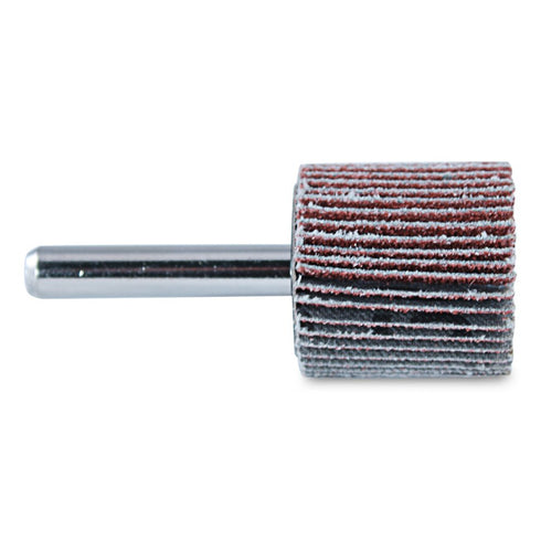 BHA Aluminum Oxide Shank Mounted Flap Wheels, 1” x 1” x 1/4”, 60 Grit - 5 Pack...