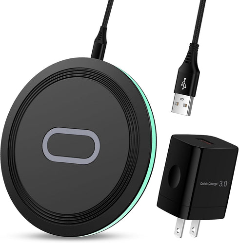 15W Fast Samsung Wireless Charger Pad with Quick Charge Wall Charging Block for Samsung Galaxy S24 S23 FE Ultra S22 S21 fe S20 Z Fold Flip 5 4,iPh...