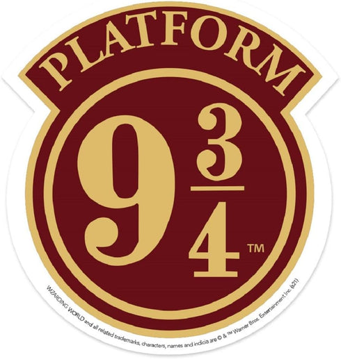 Paper House Productions Harry Potter Hogwarts Platform 9 3/4 Die-Cut 3.6" Vinyl Sticker...
