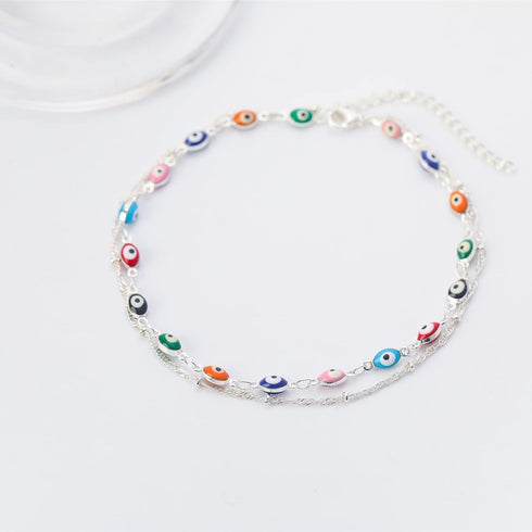 Evil Eye Ankle Bracelet,Evil Eye Anklet,Evil Eye Bracelet,Evil Eye Anklets for Women,Christmas Gift...