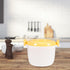 OSALADI 1L Microwave Rice Cooker Mini Rice Cooker Steamer Keep Warm Function for Soups Stews Grains Oatmeal Yellow...