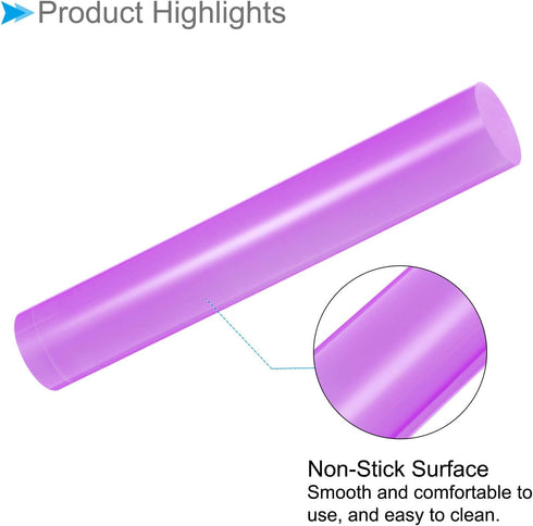 Acrylic Clay Roller, 6 Inch Length 1 Inch Dia., Acrylic Non-Stick Rolling Pin Roller Purple - (Applications: for Shaping Sculpting)...