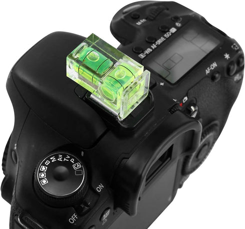 6 Pack Hot Shoe Level, Hot Shoe Bubble Level Camera Hot Shoe Cover 2 Axis Bubble Spirit Level for DSLR Film Camera Canon Nikon Olympus,Combo Pack ...