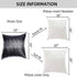 Juya Delight Throw Pillow Case, Sparkly Pillow Cushion Covers for Couch Sofa Home Decorative,18x18 inches, Black Silver, Set of 2...