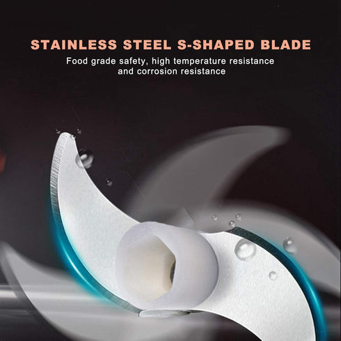 250Ml Electric Meat Grinder, USB Charging Kitchen Food Chopper, Multifunctional Complementary Food Mixer, Household Electric Food Processor for On...