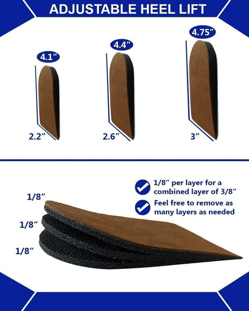 Adjustable Heel Lift, Small (Pack of 2)...