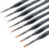 Transon Fine Detail Art Paint Brush Set 8pcs with Triangular Handle for Miniatures Model Craft Face Painting Suitable for Acrylic Gouache Watercol...