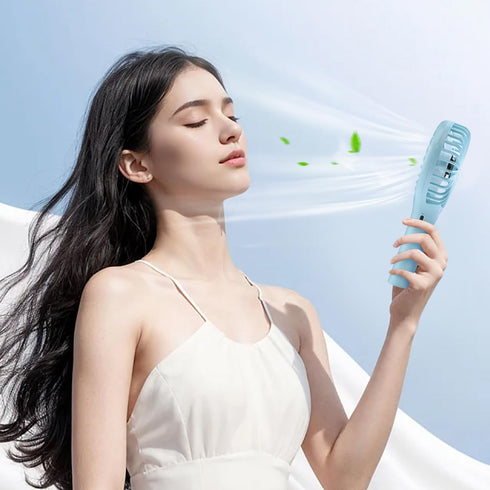 RJVW Portable Handheld Fan, 3 Speeds Mini Portable Fan, Rechargeable Powerful Hand Fan, Battery Powered Small Personal Lash Fan for Travel Concert...