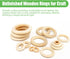 100 PCS Unfinished Natural Wooden Rings for Crafts, Wood Rings for DIY, Pendant Connectors, Jewelry Making, Macrame Supplies...
