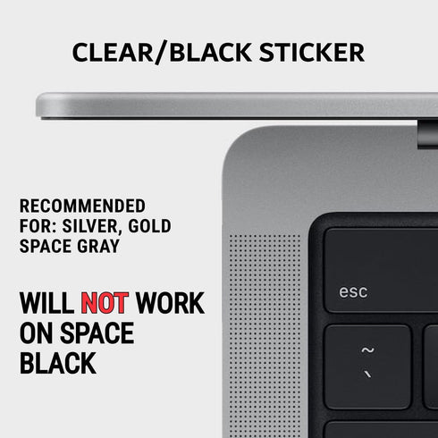 SYNERLOGIC Mac OS (M/Intel) + Word/Excel (for Mac) Quick Reference Keyboard Shortcut Stickers - for MacBook Air/Pro/iMac/Mac/Mini (Clear, 1 Set)...
