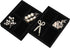DesignSter Small Jewelry Tray-Ring Organizer 2PCS Premium Velvet Rings Earrings Display Tray Storage Insert Holder for Jewelry Box, Drawer, Dresse...