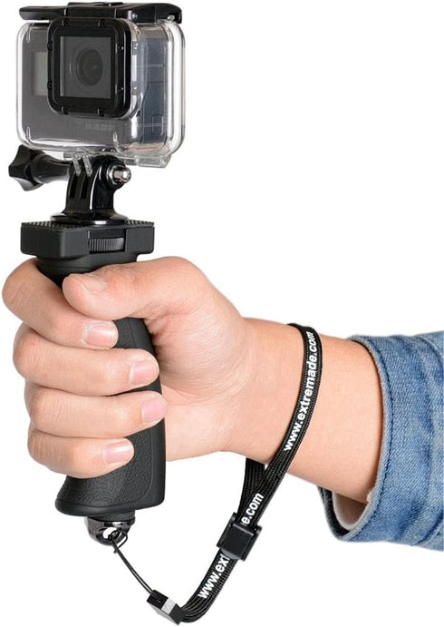 Universal Ergonomic DSLR Mirrorless Camera Camcorder Monocular Hand Grip Stabilizer, Portable Handheld Selfie Stick, Long Focus Lens Video Light H...