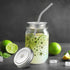26 PCS Regular Mouth Mason Jar Lids With Straw Hole - 70MM Canning Caps for Drinking and Food Storage, Silver Tinplate With Silicone Ring, Straws,...