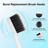 Replacement Toothbrush Heads for Burst Electric Toothbrush Adults with Dust Cover Caps, Soft Charcoal Bristles for Deep Cleaning, Plaque Removal a...