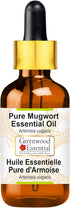 Pure Mugwort Essential Oil (Artemisia vulgaris) with Glass Dropper Steam Distilled 5ml (0.16 oz)...