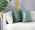 mixeoo Comfy Sage Green Throw Pillow Covers Decorative Square Solid Thick Velvet Super Soft Couch Cushion Cases for Bedroom Sofa Decor, Set of 2, ...