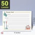 Premium Homey Kitchen Recipe Cards – Double Sided | Printed Thick and Sturdy 100Lb Cover Stock | 4" x 6" | 50 per Pack...