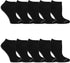 Fruit of the Loom Women's Everyday Soft Cushioned Socks-10 Pair Packs, Black, 6-12...