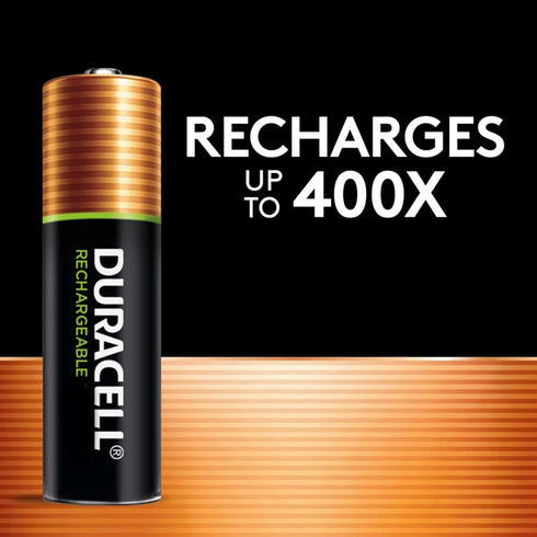 Duracell AA NiMH rechargeable blister pack, 4 per pkg. 2500mAh...