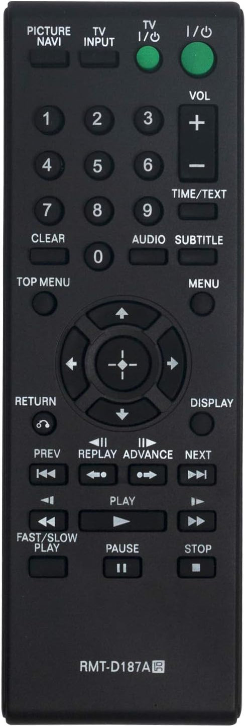 RMT-D187A Replaced Remote Control Sub RMT-D189P Fit for Sony CD Player DVP-SR500H DVP-SR401HP DVP-NS710H DVP-SR101P DVP-SR510P DVP-SR200P...