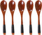 Wooden Spoons, 5 Pieces 9.25in Japanese Style Kitchen Utensil Oval Scoop for Eating Mixing Stirring Cooking Coffee Table Bowl Nonstick Pots Kitche...