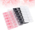 ARTIBETTER 4 Pcs Jewelry Storage Box 12 Compartments Clear Plastic Storage Case Nail Art Container for Glitter, Beads, Sequins, Jewelry Storage...