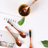 Wooden Spoons, 5 Pieces 9.25in Japanese Style Kitchen Utensil Oval Scoop for Eating Mixing Stirring Cooking Coffee Table Bowl Nonstick Pots Kitche...