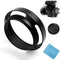 46mm Hollow Lens Hood Universal Metal Hollow Vented Tilted Curved Lens Hood Sunshade with Centre Pinch Lens Cap for Leica Canon Nikon Sony Pentax ...