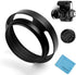 46mm Hollow Lens Hood Universal Metal Hollow Vented Tilted Curved Lens Hood Sunshade with Centre Pinch Lens Cap for Leica Canon Nikon Sony Pentax ...