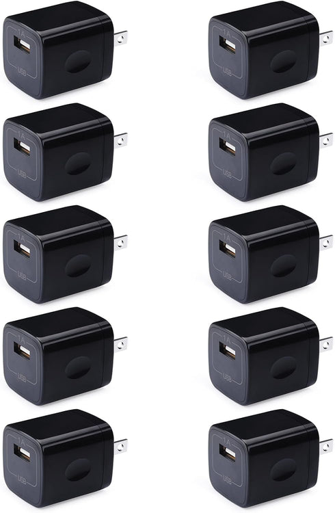Fast Charger Block, Single Port USB Wall Plug for Phone 15 Charging Cubes 1A Power Adapter Compatible iPhone 16/15 Pro Max/14/13/12/11/XS/8,Samsun...