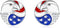 USA Flag Dangle Earrings for Women: 925 Sterling Silver American Patriotic Red White and Blue Star Drop Earrings America Independence Day 4th of J...