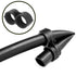 24pcs Black Tubing End Closure, Figure 8 End Fitting Drip Tubing 5/8 inch Drip Fitting, Irrigation Accessories End Closure for Garden Greenhouse S...