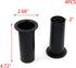 T Tulead 4.72"x2.68" Speaker Port Tubes ABS Speaker Cabinet Port Tube Black Bass Air Ports 2-Inch Installation Diameter Pack of 4...