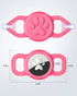 Joytale 2 Pack Cat Collar Airtag Holder,Elastic Silicone Air Tag Holder for Puppy Dogs Cats Kitten, Light and Durable Apple Airtag Holder with Sli...
