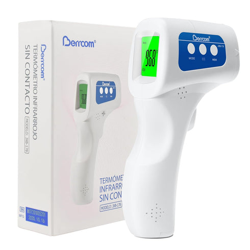 Berrcom Non Contact Forehead Thermometer Digital No-Touch Infrared Thermometer 3 in 1 for Adults and Kids Fever Check Thermometer Temperature Gun ...