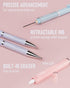 6PCS 0.7mm Mechanical Pencils Set Pastel Mechanical Pencils with 360PCS HB Lead Refills, 3 Erasers, 9 Erasers Refill Aesthetic School Supplies for...