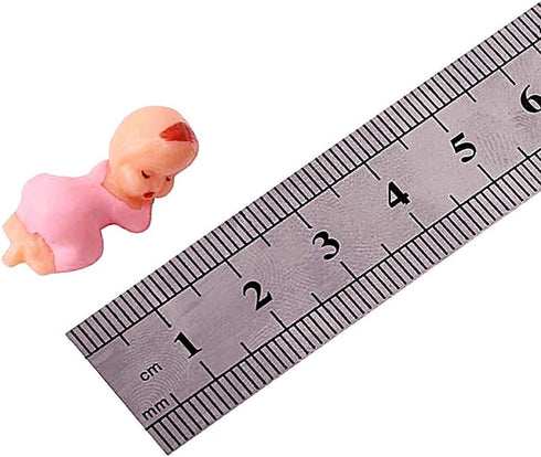 72pcs Mini Plastic Baby Favor Supplies for Baby Shower and Ice Cube Game, 1 Inch Party Cake King Cake Babies King Cake Baby (Pink)...