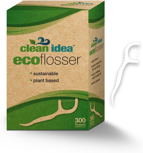 Ecofloss, (300 Picks) EcoFlosser Pick, Floss Picks for Adult and Kids Teeth, Teeth Flossers, Reusable Tooth Floss Picks, Floss Sticks...